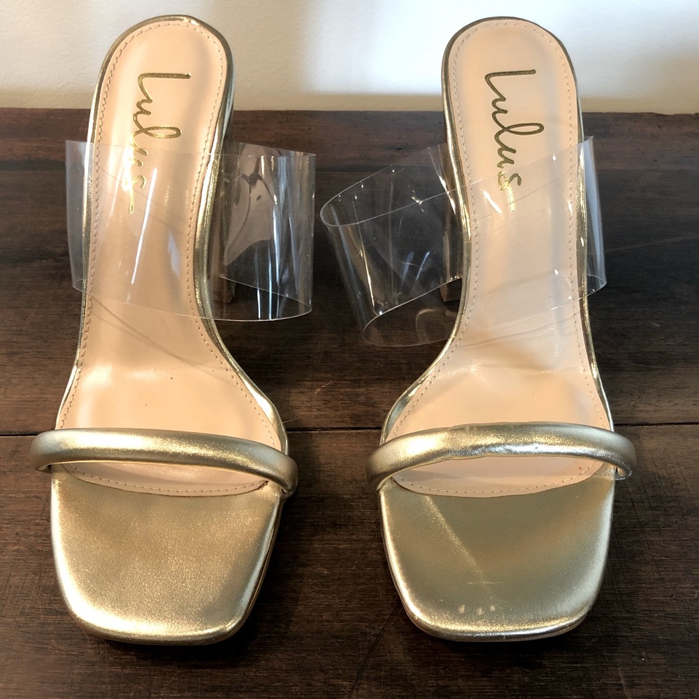 Gold Metallic Heels